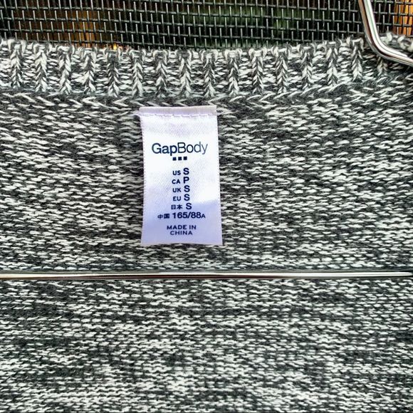 GAP Body Cozy Cardigan Sweater Grey 100% Cotton Size L - Picture 6 of 6